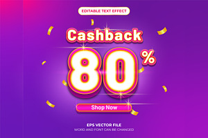 Cashback Text Effect