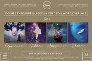 SALE! DOUBLE-EXP & GOLD WORDS SET 2, a Social Media Template by Illumineer Media & Design (Thumbnail 6 of 7)