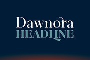 Dawnora Headline, a Font by Typomancer (Thumbnail 1 of 4)