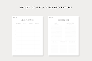 Minimal Recipe Template Canva