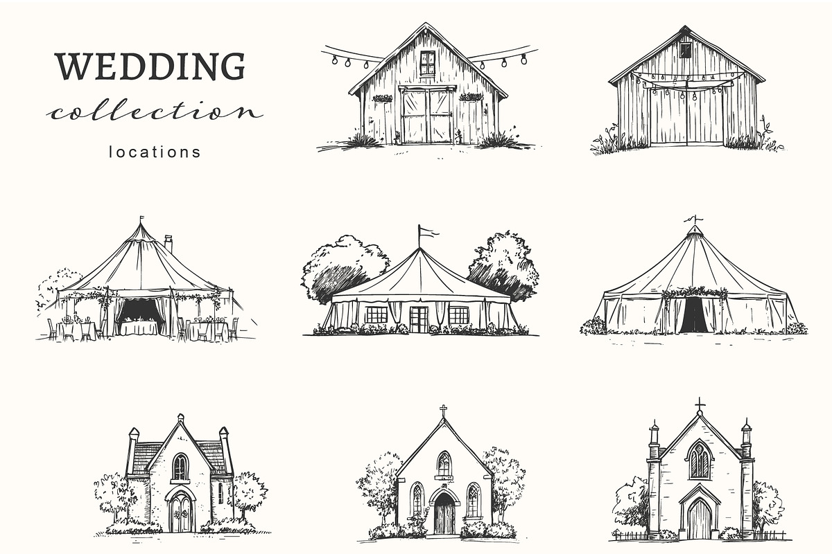 Elegant Wedding Illustration Bundle, an Object Illustration by NatalieArtShop (Photo 6 of 13)