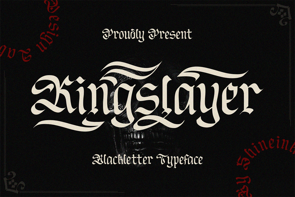Kingslayer, a Blackletter Font by shineink.designlab (Photo 1 of 7)