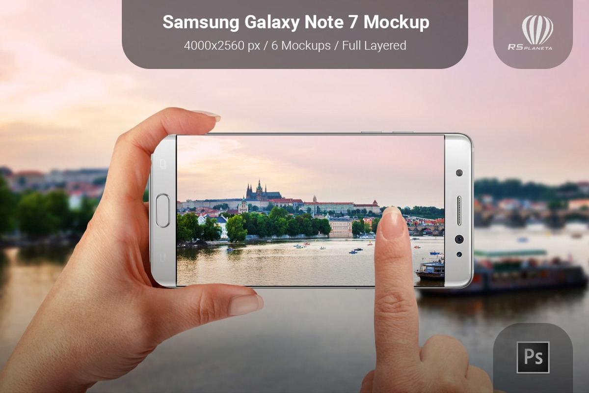 Samsung Galaxy Note 7 Mockup, an Android Mockup by RSplaneta (Photo 5 of 10)
