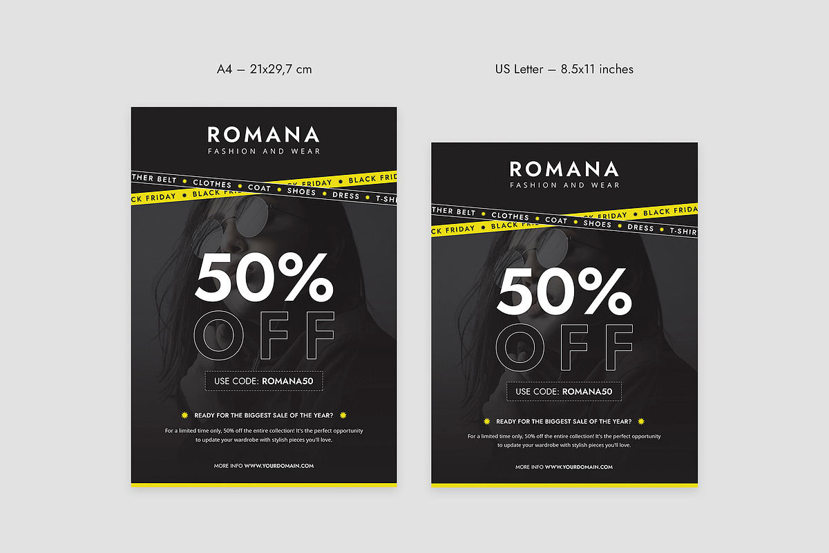 Fashion Black Friday Flyer Template, a Flyer Template by artbart (Photo 7 of 9)