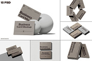 Minimalist Business Card Mockup Set, an Advertising Mockup by pixelmock (Thumbnail 2 of 15)