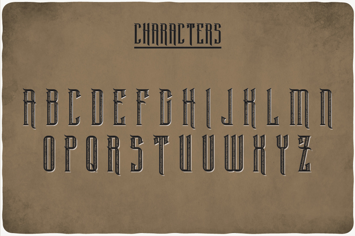 Black Widow Typeface preview 2