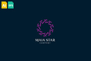 Maia Star Logo, a Branding & Logo Template by Schneider Design Store (Thumbnail 1 of 2)
