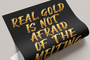 Gold Paint Stroke Font, a Handwritten Font by Handmadefont (Thumbnail 7 of 10)
