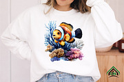 Watercolor Ocean Animals Clipart, an Illustration by Craft Nest (Thumbnail 7 of 11)