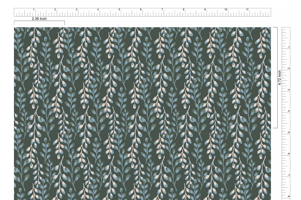 Falling Vines Seamless Pattern, a Pattern Graphic by JESSIE BLOOM STUDIO (Photo 4 of 4)