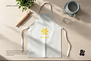 White Apron Mockup Set, a Household Mockup by DOBE Studio (Thumbnail 2 of 5)