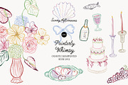 Painterly Whimsy Summer Party Icons, an Illustration by SunnyAfternoons (Thumbnail 1 of 13)