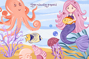 Fabulous Ocean-Graphic Set, an Animal Illustration by Irina Diasli (Thumbnail 9 of 12)
