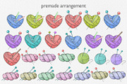 Knitting Clipart Collection, an Illustration by CaraulanStore (Thumbnail 3 of 5)