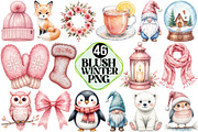 Blush Winter Clipart, an Illustration by Pixels.Craft (Thumbnail 1 of 7)