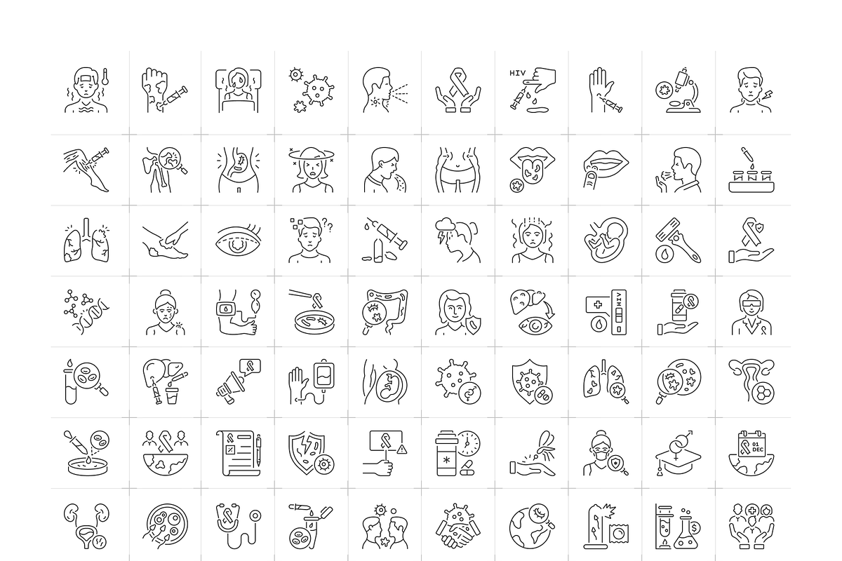 Animated AIDS Awareness Icons, an Outline Icon by Prosymbols (Photo 5 of 6)
