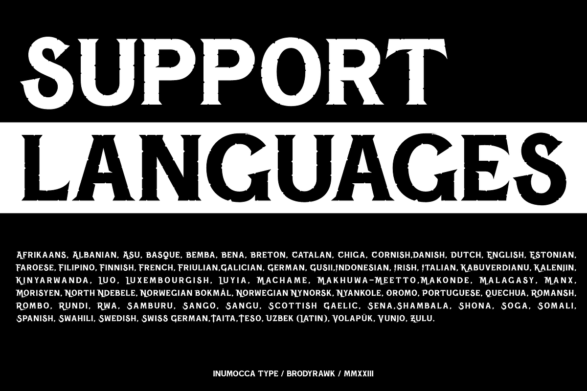 Brody Rawk, a Blackletter Font by inumocca_type (Photo 12 of 14)