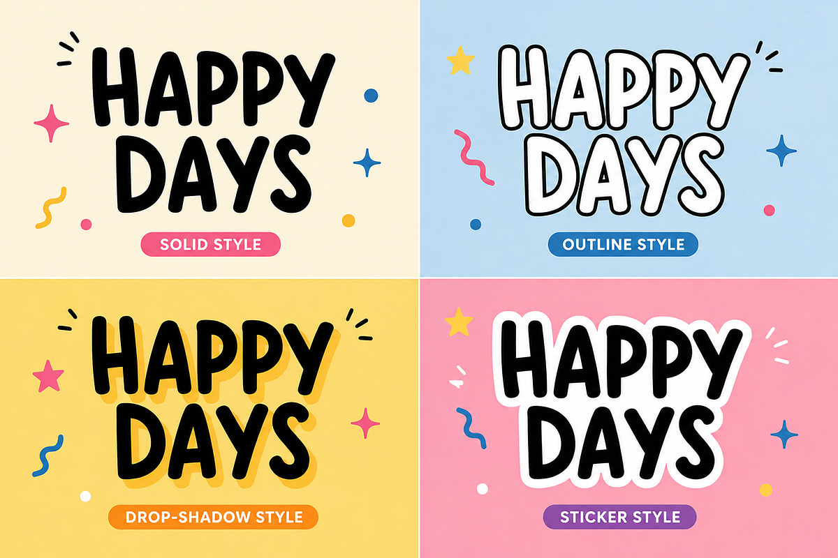 Messy Cheer – Playful Display Font, a Script Font by Wow Magic (Photo 4 of 5)