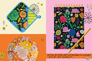 Groovy Garden Graphic Collection, a Pattern Graphic by rouxsupplyco (Thumbnail 7 of 10)