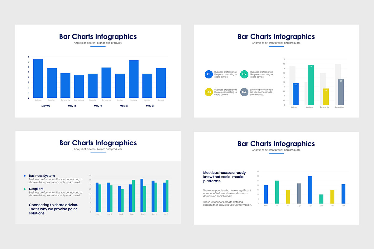 Bar Charts Infographics, a Presentation Template by slidequest (Photo 6 of 6)
