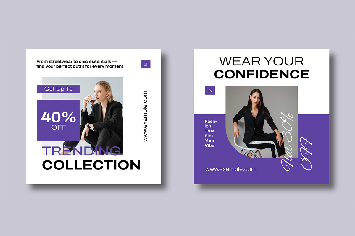 Fashion Social Media Template, a Social Media Template by MightyDesign (Photo 4 of 8)