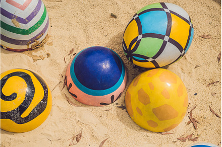 Multicolored eggs in the grass, a Holiday Photo by Elizaveta Galitskaya