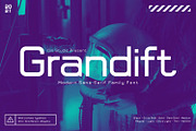 Grandift, a Sans Serif Font by din-studio.com (Thumbnail 1 of 11)