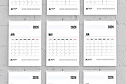 Modern Printable Wall Calendar, a Stationery Template by MightyDesign (Thumbnail 3 of 8)