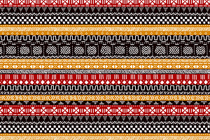 Colorful african mudcloth pattern