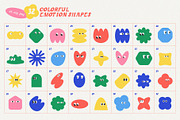 Shape Set - Cute Emotion, an Object Graphic by line & plane (Thumbnail 3 of 10)