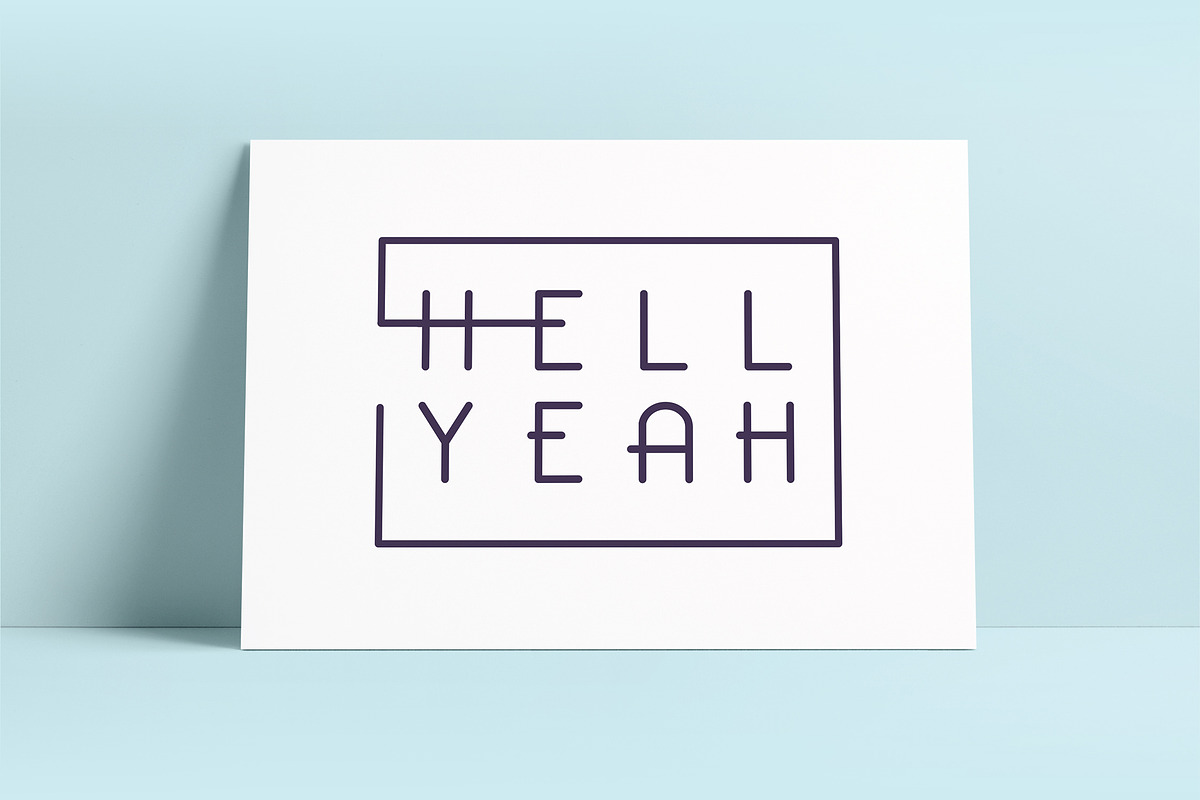 Hover Classic Uppercase Font preview 3