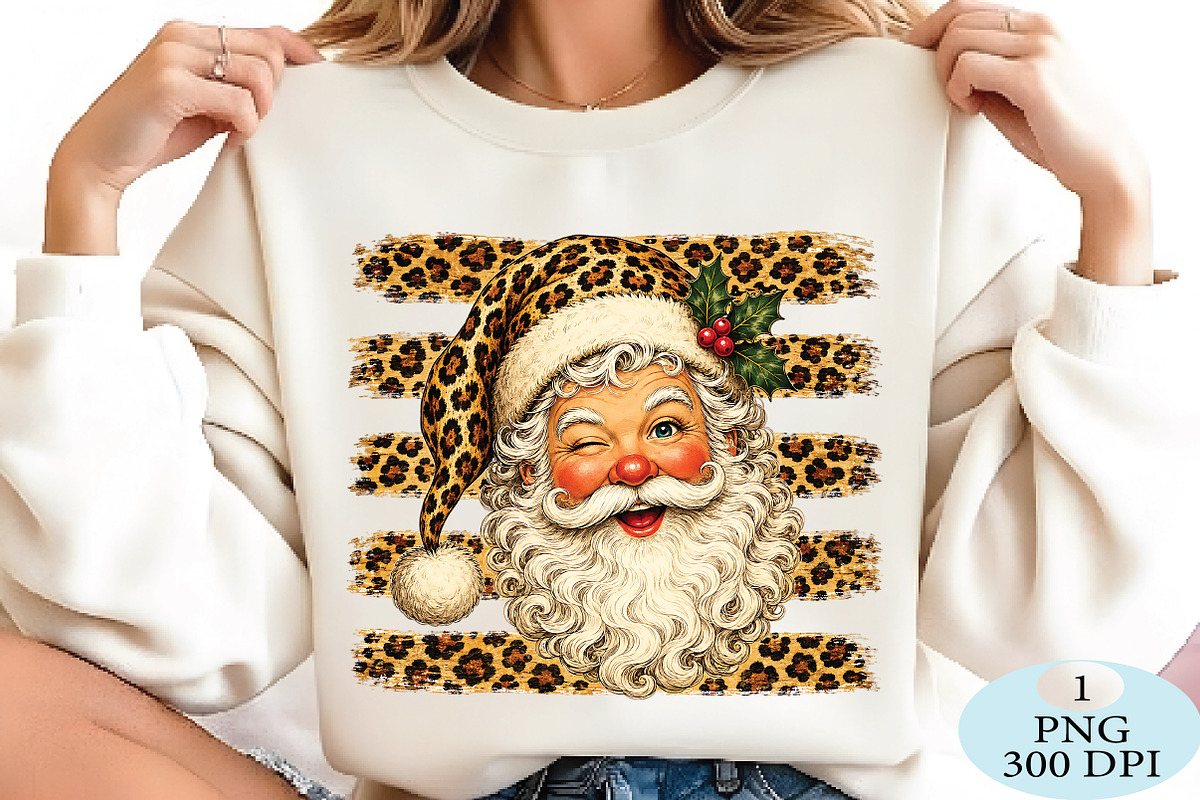 Leopard Print Santa Claus PNG, a Seasonal Illustration by Daily.Designs (Photo 2 of 5)