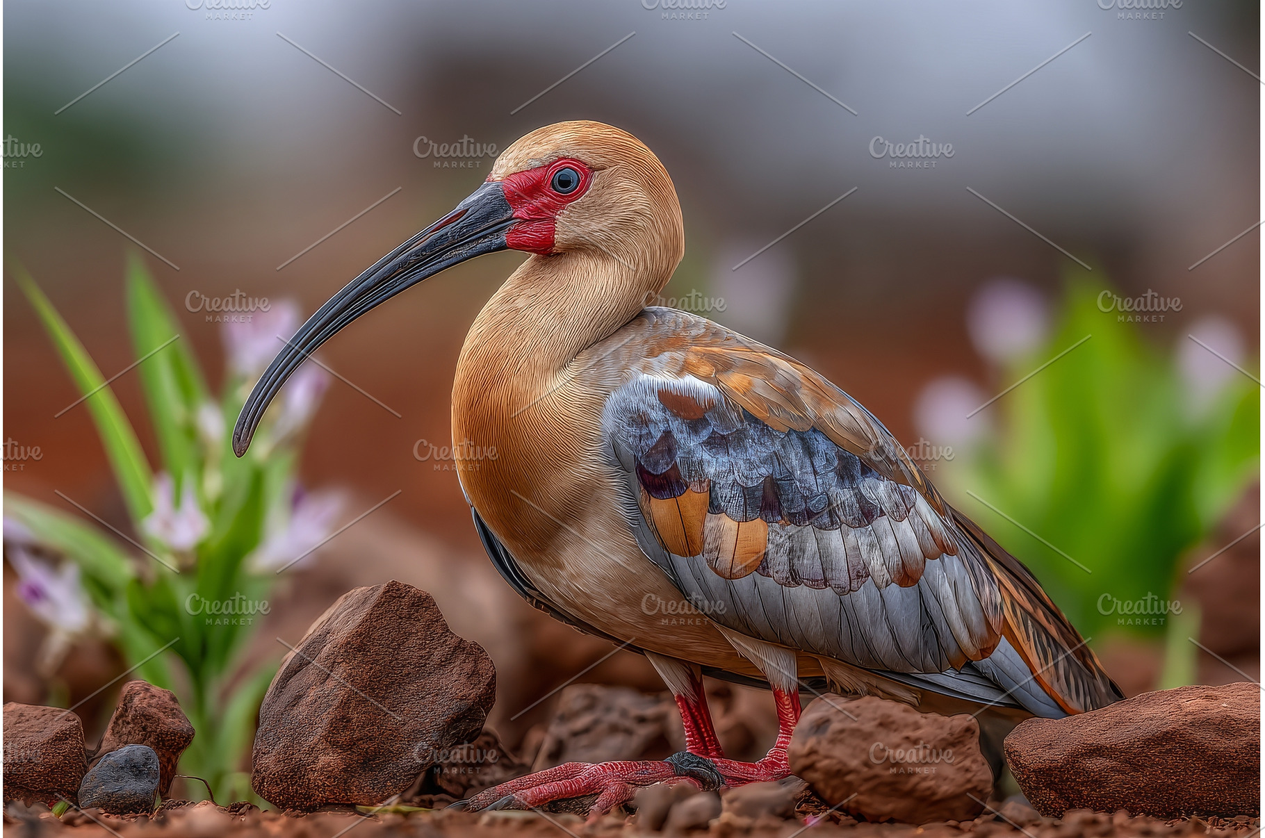 A Buff-necked Ibis is seen walking, an Animal Photo by ZinetroN