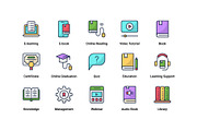 E-Learning creative icon set, an Outline Icon by Vector Squad (Thumbnail 2 of 5)