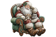 Santa With Dog Clipart PNG, a Seasonal Illustration by Memories By Lea (Thumbnail 12 of 19)