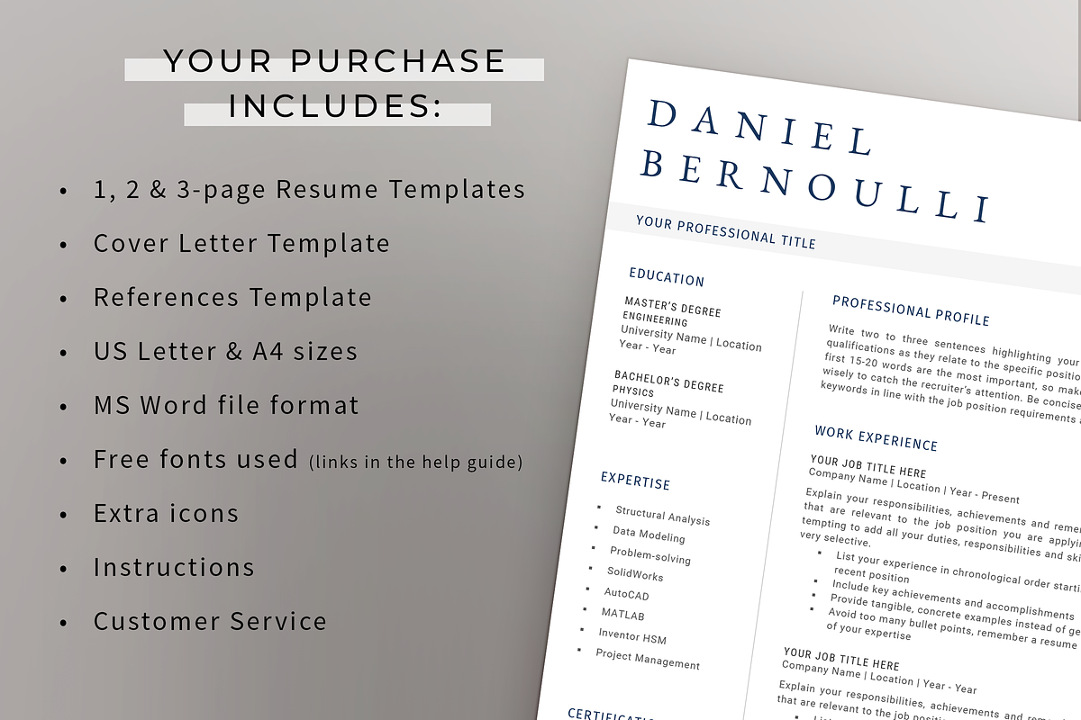 Modern Resume & Cover Letter - Word, a Resume Template by Resume Bureau (Photo 6 of 6)
