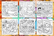 Cozy Hygge Moment Coloring Book, a Decorative Illustration by Ink Gallery (Thumbnail 3 of 3)