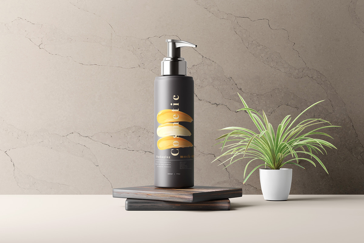 Dark Plastic Cosmetic Mockup Bundle, a Cups & Container Mockup by pmvch (Photo 88 of 111)