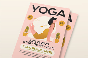 International Yoga Day Flyer, a Flyer Template by Tokosatsu