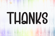Rainbow Watercolor | Script Font, a Script Font by Scratchones (Thumbnail 8 of 8)