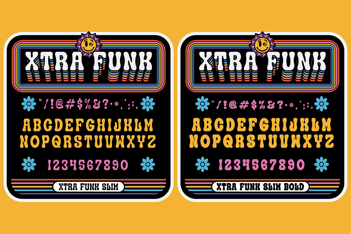 Xtra Funk Font Family, a Font by Brethrendesignco (Photo 3 of 5)