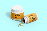 Supplement Bottle Mockup Bundle, a Packaging Mockup by pixelmock (Thumbnail 29 of 35)