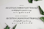 Milea - Handwritten Brush Font Duo, a Script Font by Weape Studio (Thumbnail 7 of 8)
