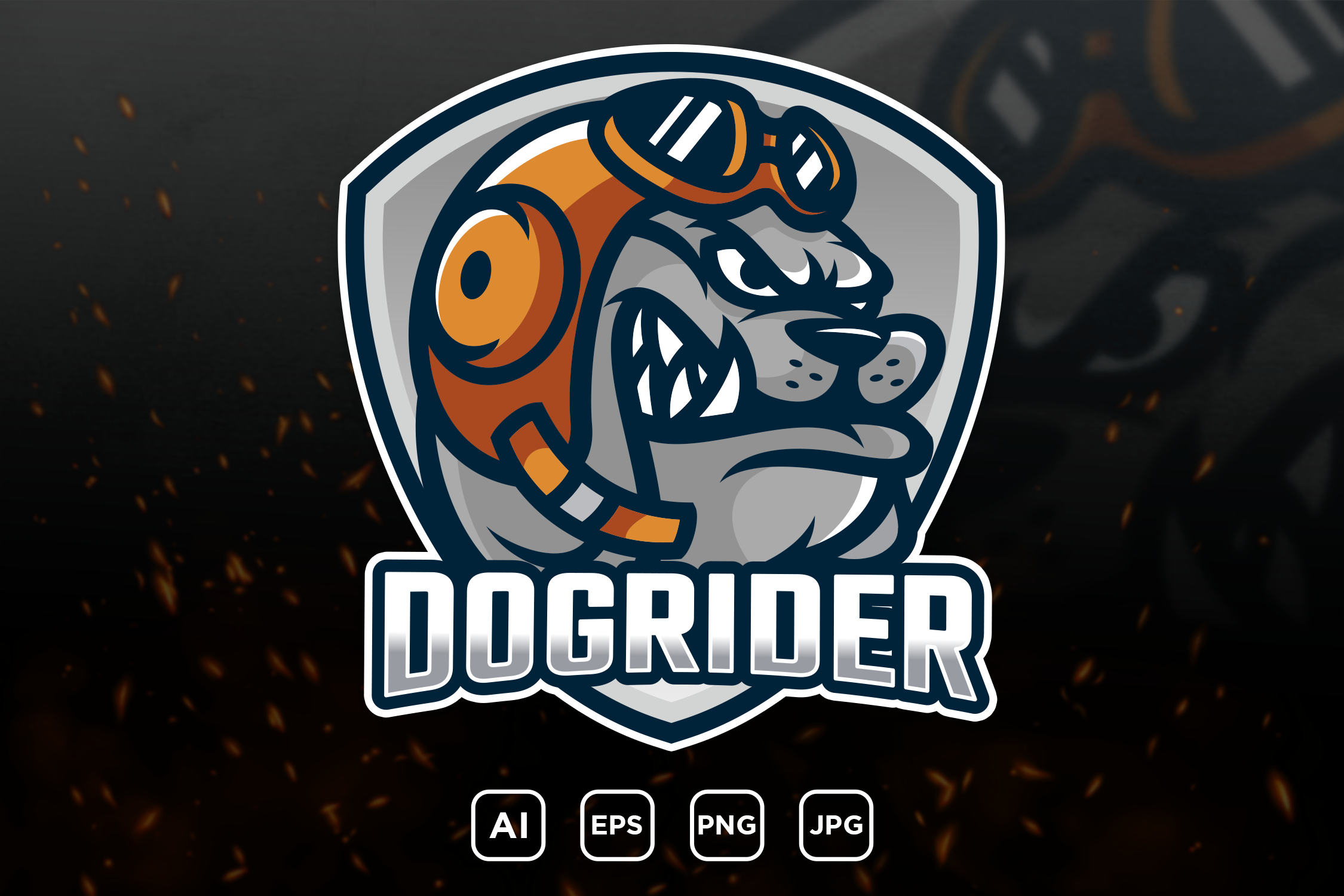 Dog Riders - mascot logo for a team | Branding & Logo Templates ...
