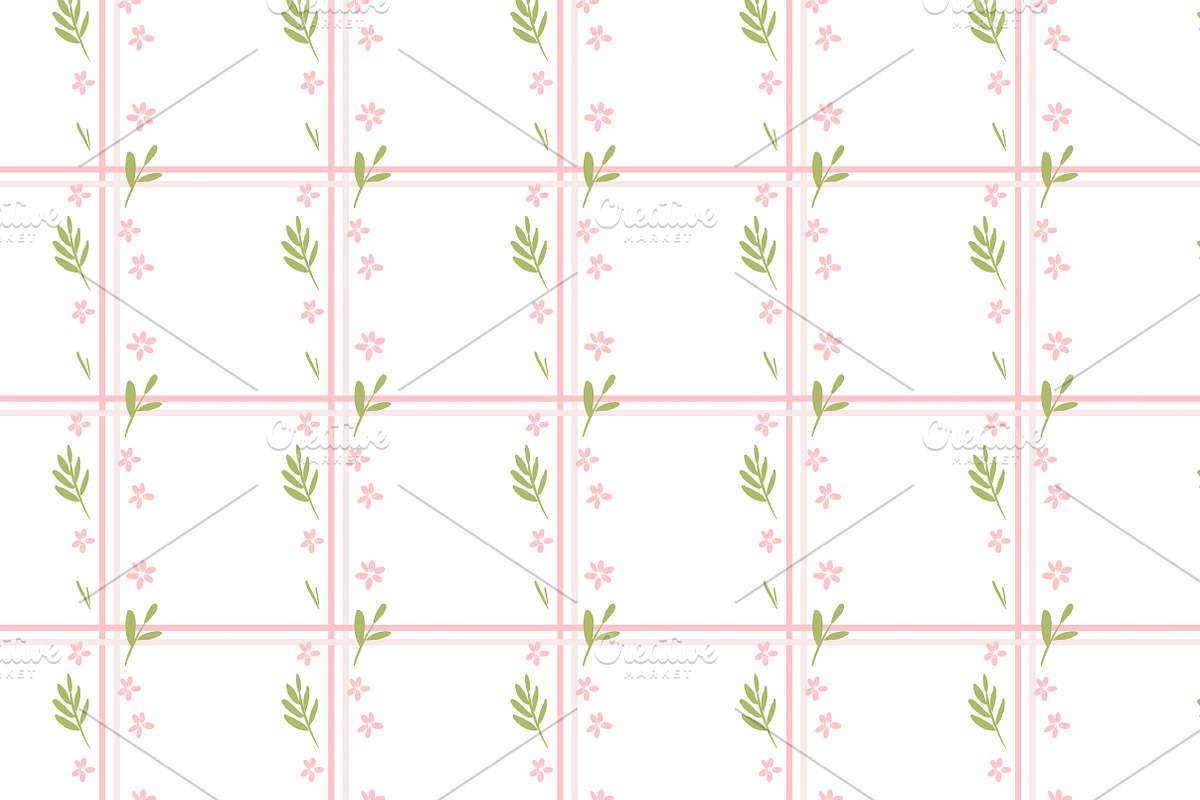 Soft Brush Floral Patterns Set, a Pattern Graphic by Lyolya Profitrolya (Photo 2 of 11)