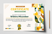 Geometric Certificate Design Layout, a Stationery Template by MightyDesign (Thumbnail 2 of 6)