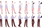 Business characters. Male female, a Finance Illustration by Valerie Bodnar (Thumbnail 2 of 3)