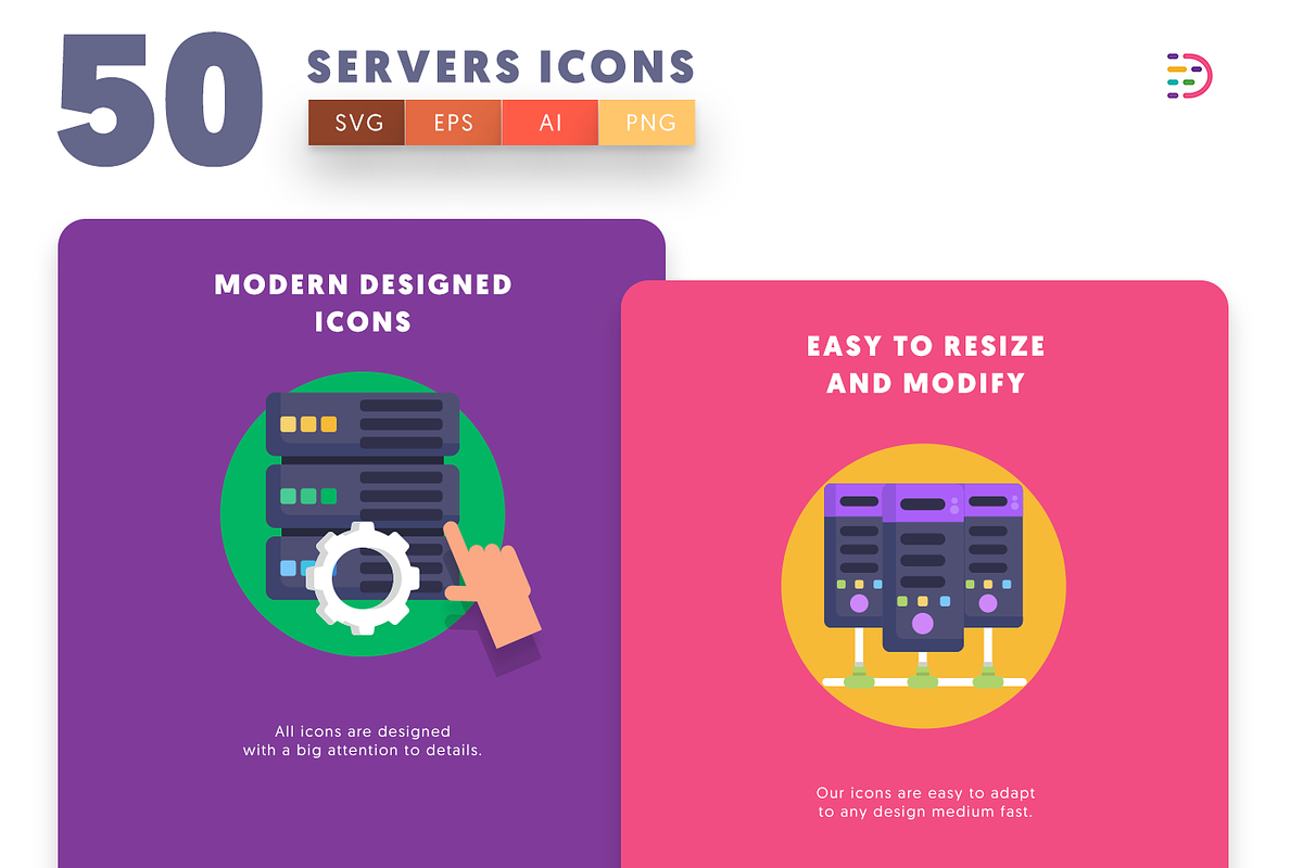 50 Servers Icons, an Icon by Dighital (Photo 4 of 10)