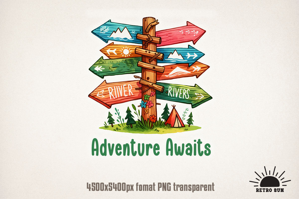 Camping Sublimation Bundle Hiking, an Object Graphic by GlitterCraft (Photo 15 of 21)