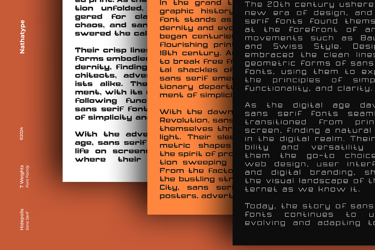 Hidepolis, a Sans Serif Font by Nathatype (Photo 2 of 10)